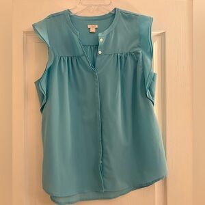 J. Crew ruffle sleeve blouse size 8